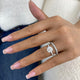 Isolde Diamond Set 2 Rings 3.7 ct TCW