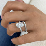 Cordelia Ring 4.8 ct TCW , Solid Gold 14k