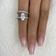 Rosavelle Ring 3.8 ct TCW , Solid Gold 14k