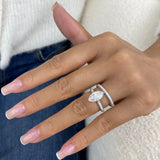 Rosavelle Ring 3.8 ct TCW , Solid Gold 14k