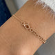 Diamond Bar Bracelet 6.7 ct Rose Gold