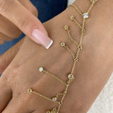 Diamond Charm Bracelet 6.2 ct Yellow Gold