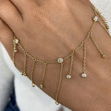 Diamond Charm Bracelet 6.2 ct Yellow Gold