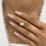 Diamond Pendant Necklace 5 ct Yellow Gold