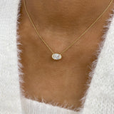 Diamond Pendant Necklace 5 ct Yellow Gold