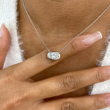 Diamond Pendant Necklace 5 ct White Gold