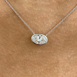 Diamond Pendant Necklace 5 ct White Gold