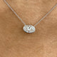 Diamond Pendant Necklace 5 ct White Gold