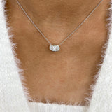 Diamond Pendant Necklace 5 ct White Gold