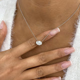 Diamond Pendant Necklace 5 ct White Gold