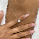 Diamond Pendant Necklace 5 ct White Gold