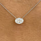 Diamond Pendant Necklace 5 ct White Gold