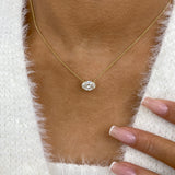 Diamond Pendant Necklace 5 ct Yellow Gold