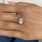 Diamond Pendant Necklace 5 ct White Gold