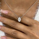 Diamond Pendant Necklace 5 ct White Gold