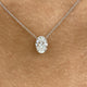 Diamond Pendant Necklace 5 ct White Gold