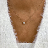 Diamond Pendant Necklace 5 ct Rose Gold
