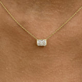 Diamond Pendant Necklace 5 ct Yellow Gold