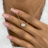 Diamond Pendant Necklace 5 ct Yellow Gold