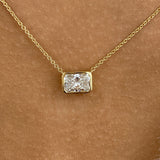 Diamond Pendant Necklace 5 ct Yellow Gold