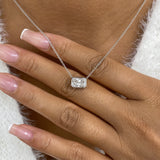 Diamond Pendant Necklace 5 ct White Gold