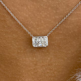 Diamond Pendant Necklace 5 ct White Gold