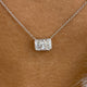 Diamond Pendant Necklace 5 ct White Gold