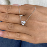 Diamond Pendant Necklace 5 ct White Gold