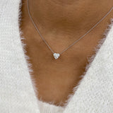 Diamond Pendant Necklace 5 ct White Gold