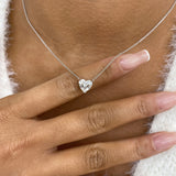 Diamond Pendant Necklace 5 ct White Gold