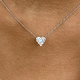Diamond Pendant Necklace 5 ct White Gold
