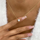 Diamond Pendant Necklace 5 ct Yellow Gold