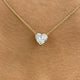 Diamond Pendant Necklace 5 ct Yellow Gold