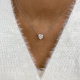 Diamond Pendant Necklace 5 ct White Gold
