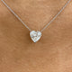 Diamond Pendant Necklace 5 ct White Gold