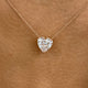 Diamond Pendant Necklace 5 ct Rose Gold