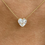 Diamond Pendant Necklace 5 ct Yellow Gold