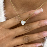 Diamond Pendant Necklace 5 ct Yellow Gold