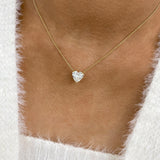 Diamond Pendant Necklace 5 ct Yellow Gold