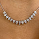Diamond Pendant Necklace 2.8 ct White Gold