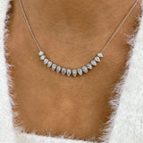 Diamond Pendant Necklace 2.8 ct White Gold