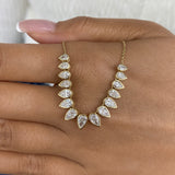 Diamond Charm Necklace 2.8 ct Yellow Gold