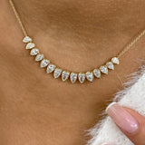 Diamond Charm Necklace 2.8 ct Yellow Gold