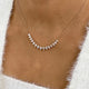 Diamond Charm Necklace 2.9 ct Rose Gold