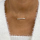 Diamond Bar Necklace 1.2 ct Yellow Gold