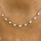 Diamond Link Necklace 2 ct White Gold