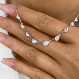 Diamond Link Necklace 2 ct White Gold