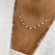 Diamond Link Necklace 2 ct White Gold