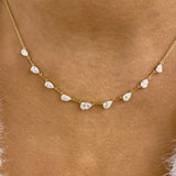 Diamond Link Necklace 2 ct Yellow Gold
