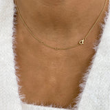 Diamond Link Necklace 2 ct Yellow Gold